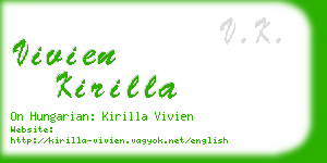 vivien kirilla business card